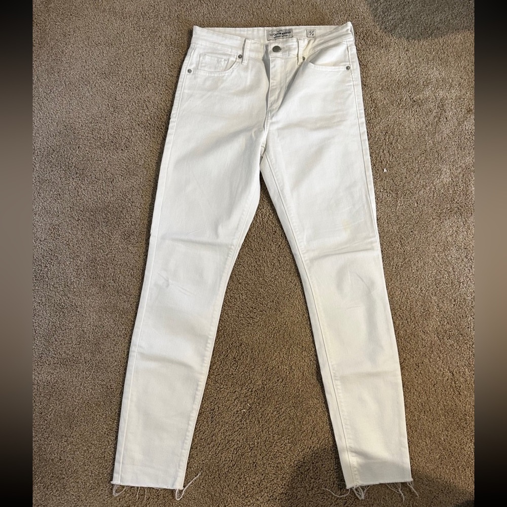 Lucky Brand Jeans white bridgette skinny jeans